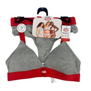 Parade Grey Bralette & Bikini Set Size XS Super Soft Material Adjustable Straps